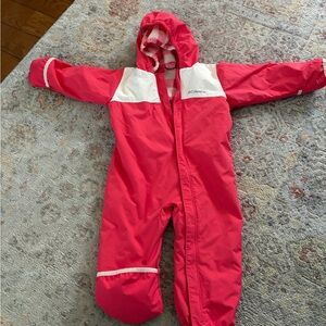 Columbia Pink and White Hooded Snowsuit